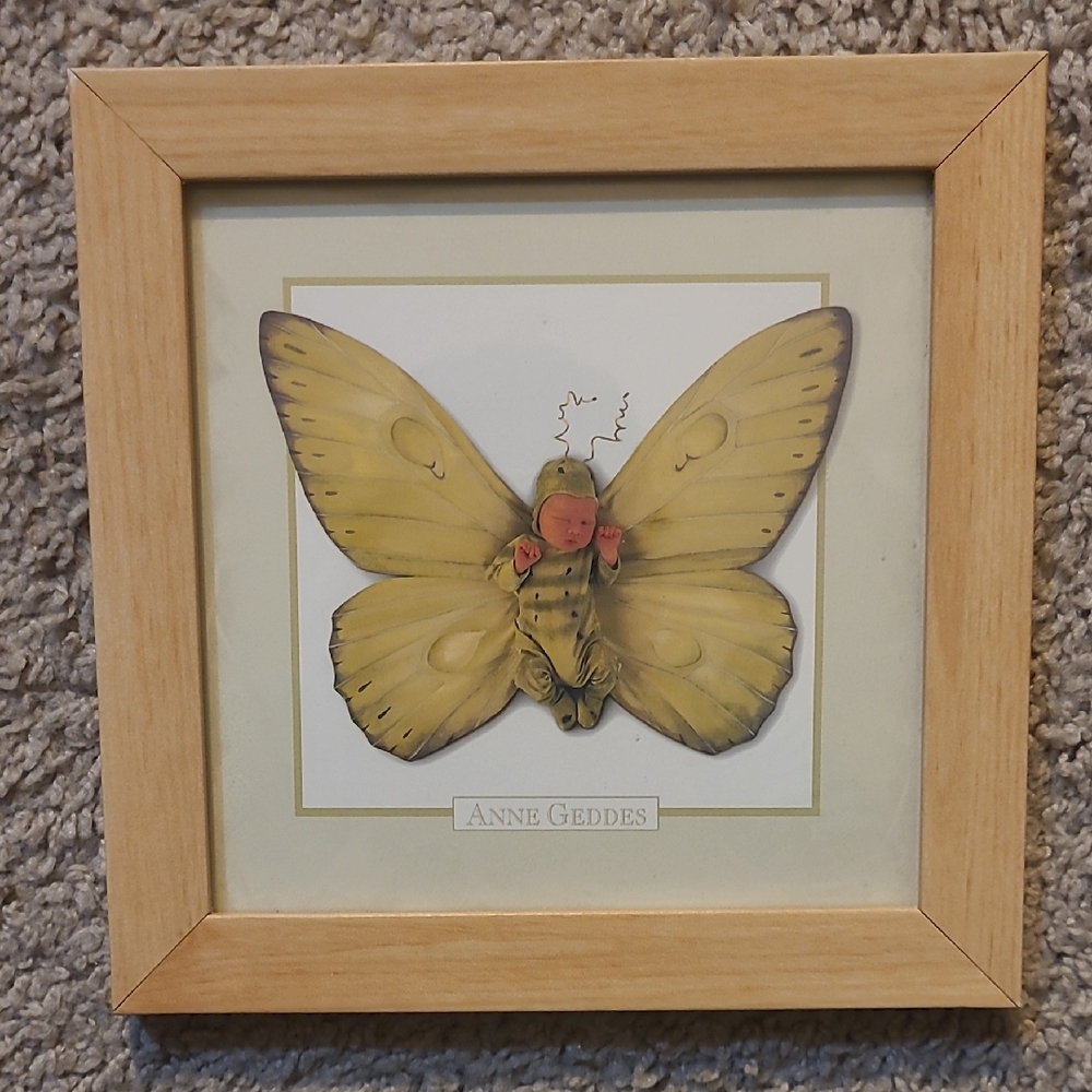 Anne Geddes Butterfly Baby Framed Art